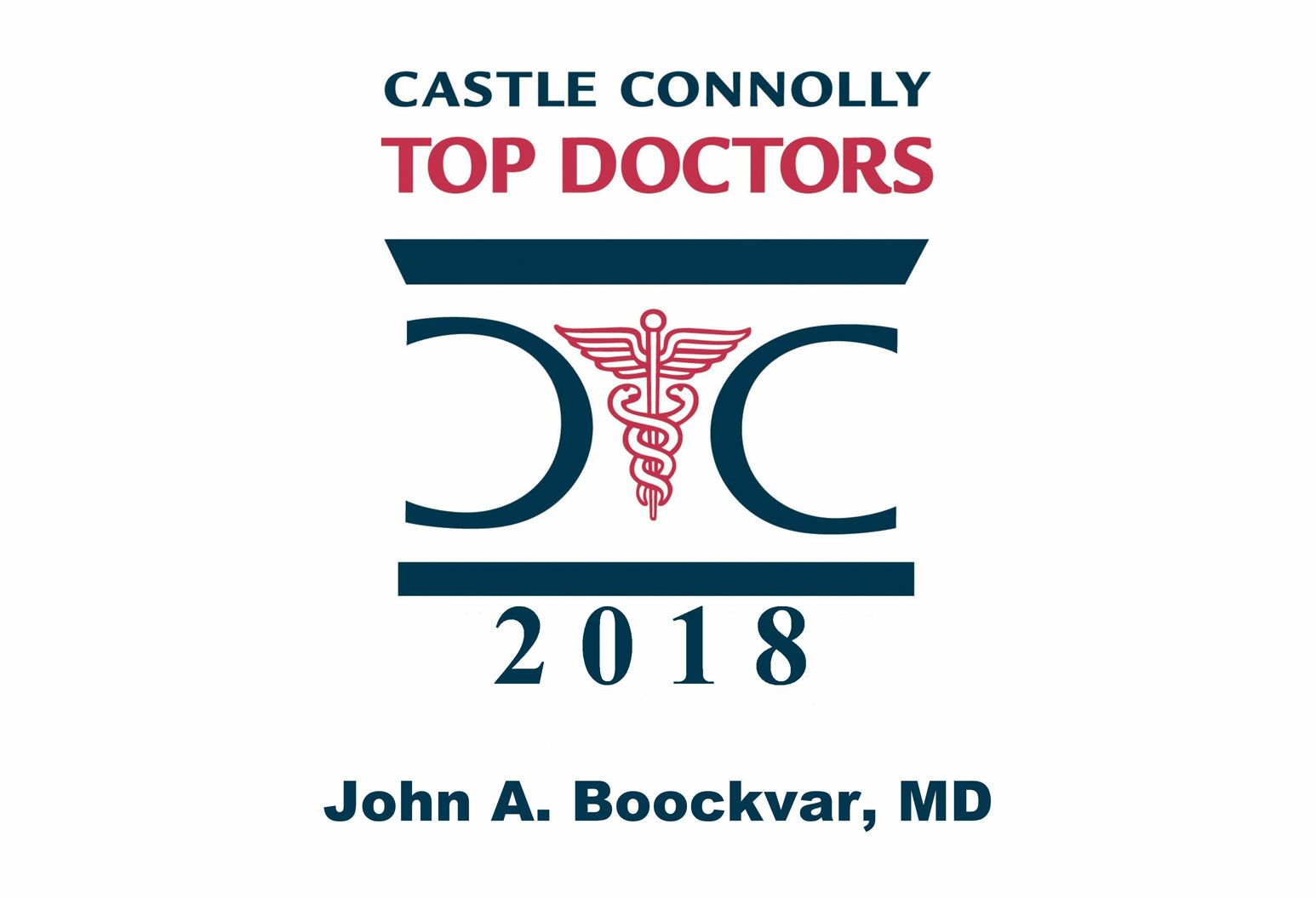 "Castle Connolly Top Doctors 2018, John A. Boockvar MD"