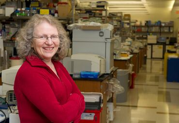 Betty Diamond, PhD, inside her lab at the Feinstein Institutes for Medical Research