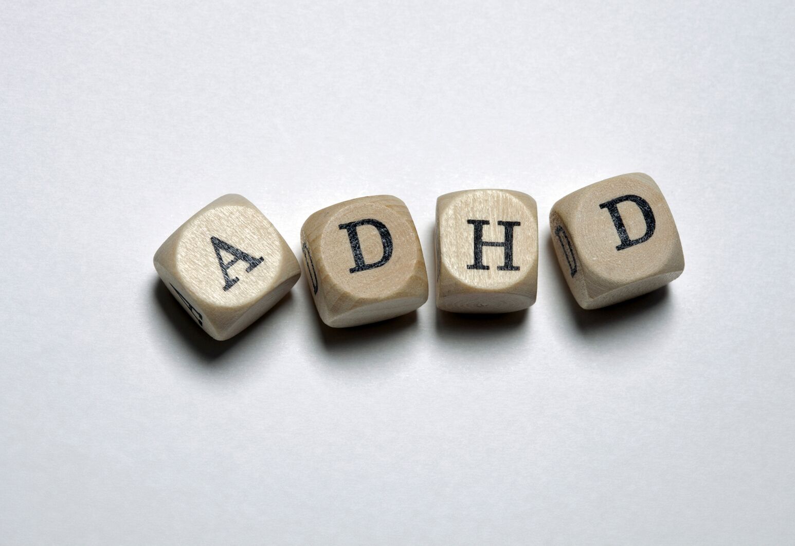 Letter blocks spell ADHD
