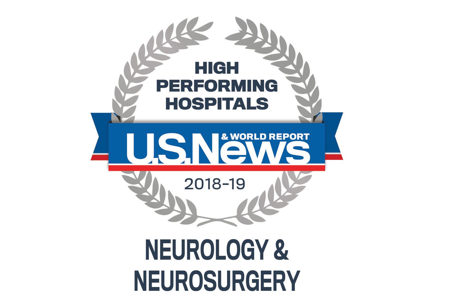 US News Badge for high performing hospitals in neurology and neurosurgery