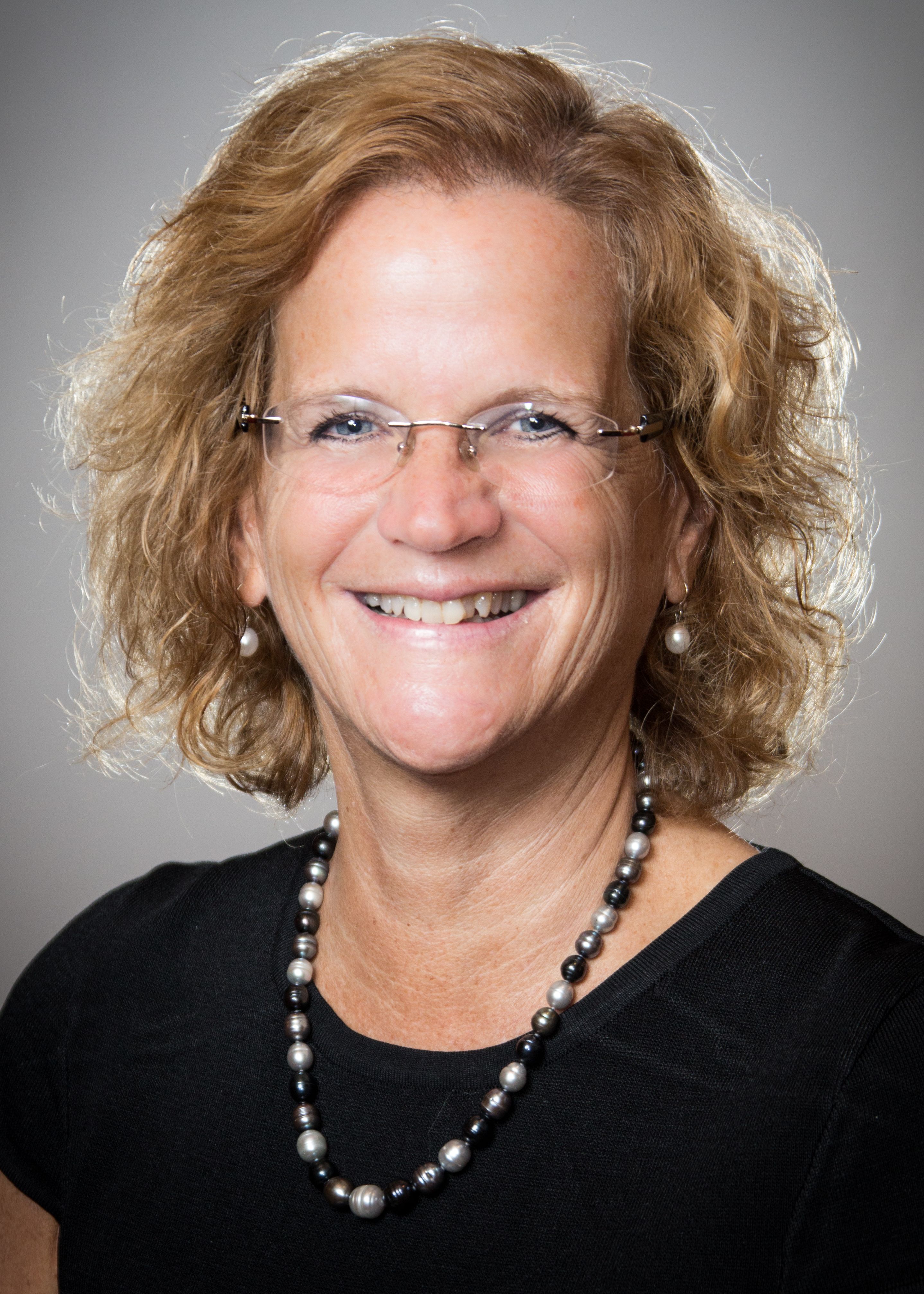 Irene Macyk, RN, wearing a black shirt