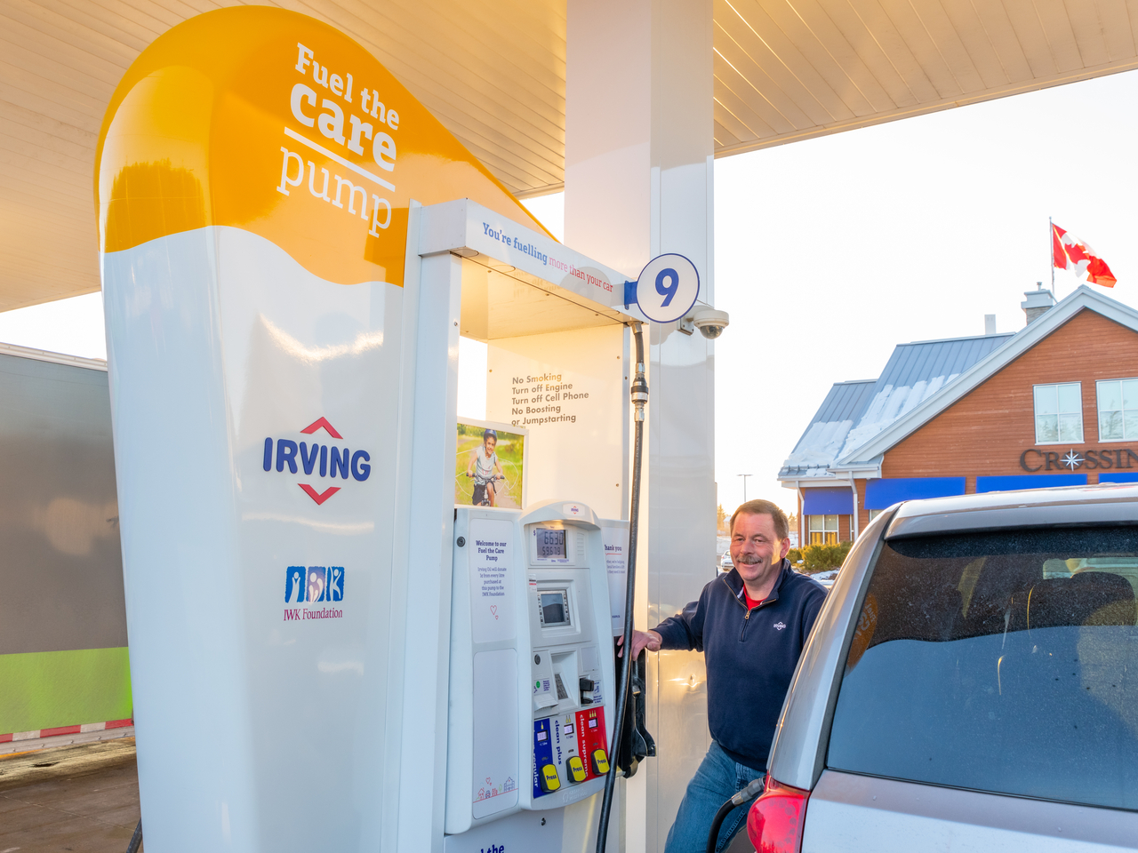 Photos taken of employee in Dartmouth for a social media ad featuring the Fuel the Care Pump launch in HRM. Photos taken of employee in Dartmouth for a social media ad featuring the Fuel the Care Pump launch in HRM.