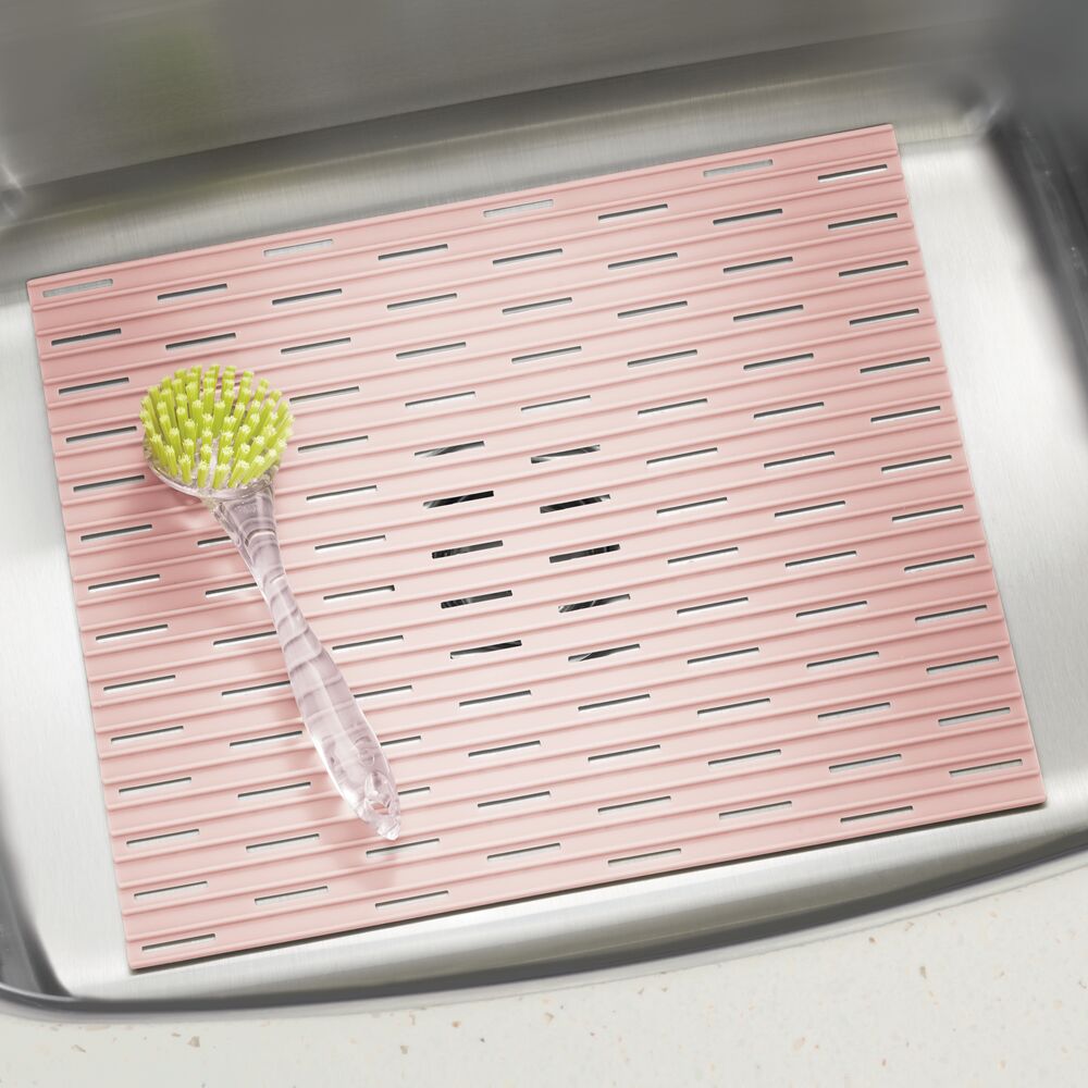 mDesign 3 Piece Silicone Kitchen Sink Protector Mat Pad Combo Set eBay