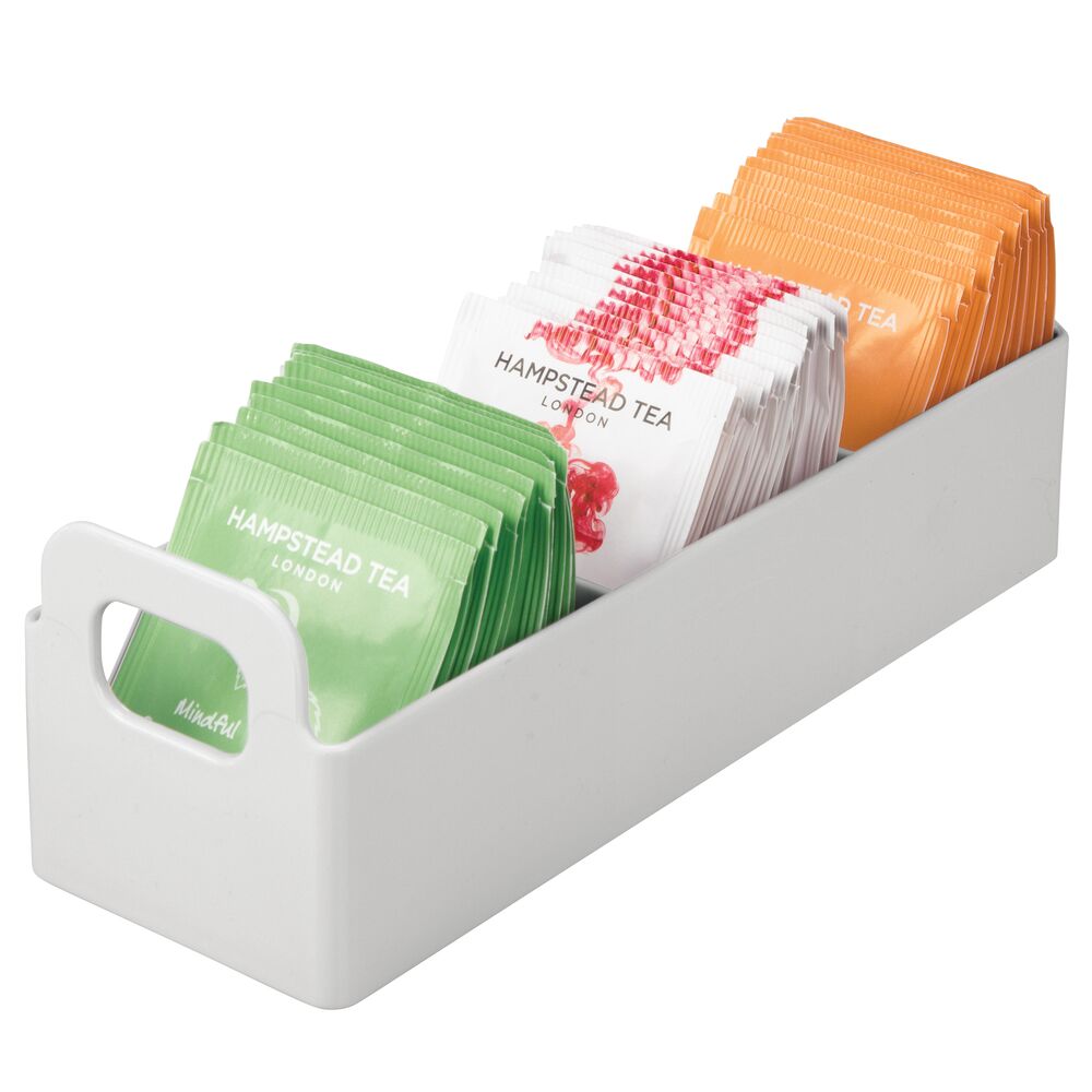 mDesign Plastic Kitchen Tea Bag Organizer Storage Caddy Holder eBay