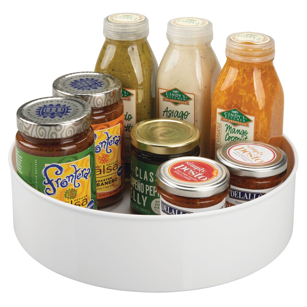 mDesign Plastic Lazy Susan Food Storage Turntable, 11.5" Round eBay