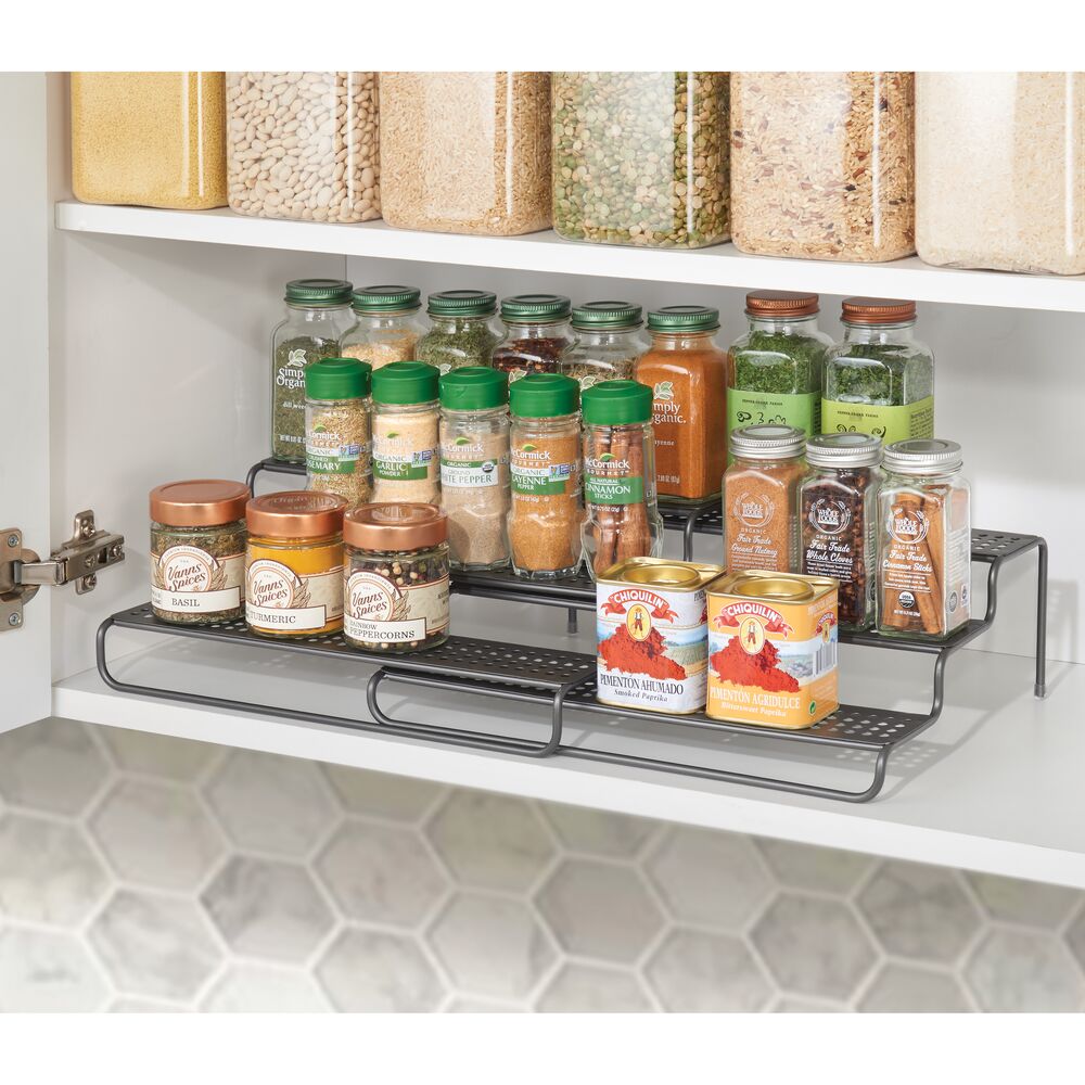 mDesign Adjustable, Expandable Kitchen Organizer Spice Rack, 2 Pack eBay