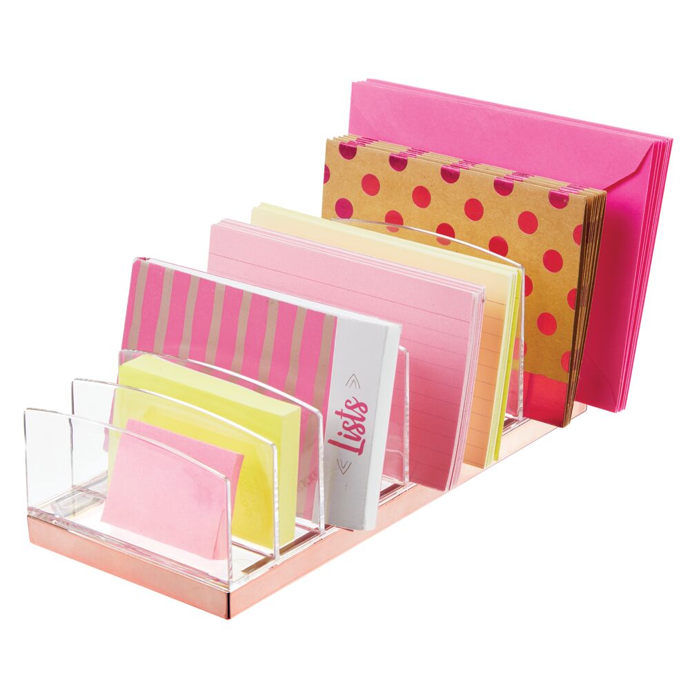 mDesign Plastic Makeup Organizer for Bathroom Vanity, 9 ...