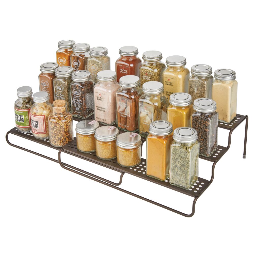 mDesign Adjustable, Expandable Kitchen Organizer Spice Rack, 2 Pack eBay