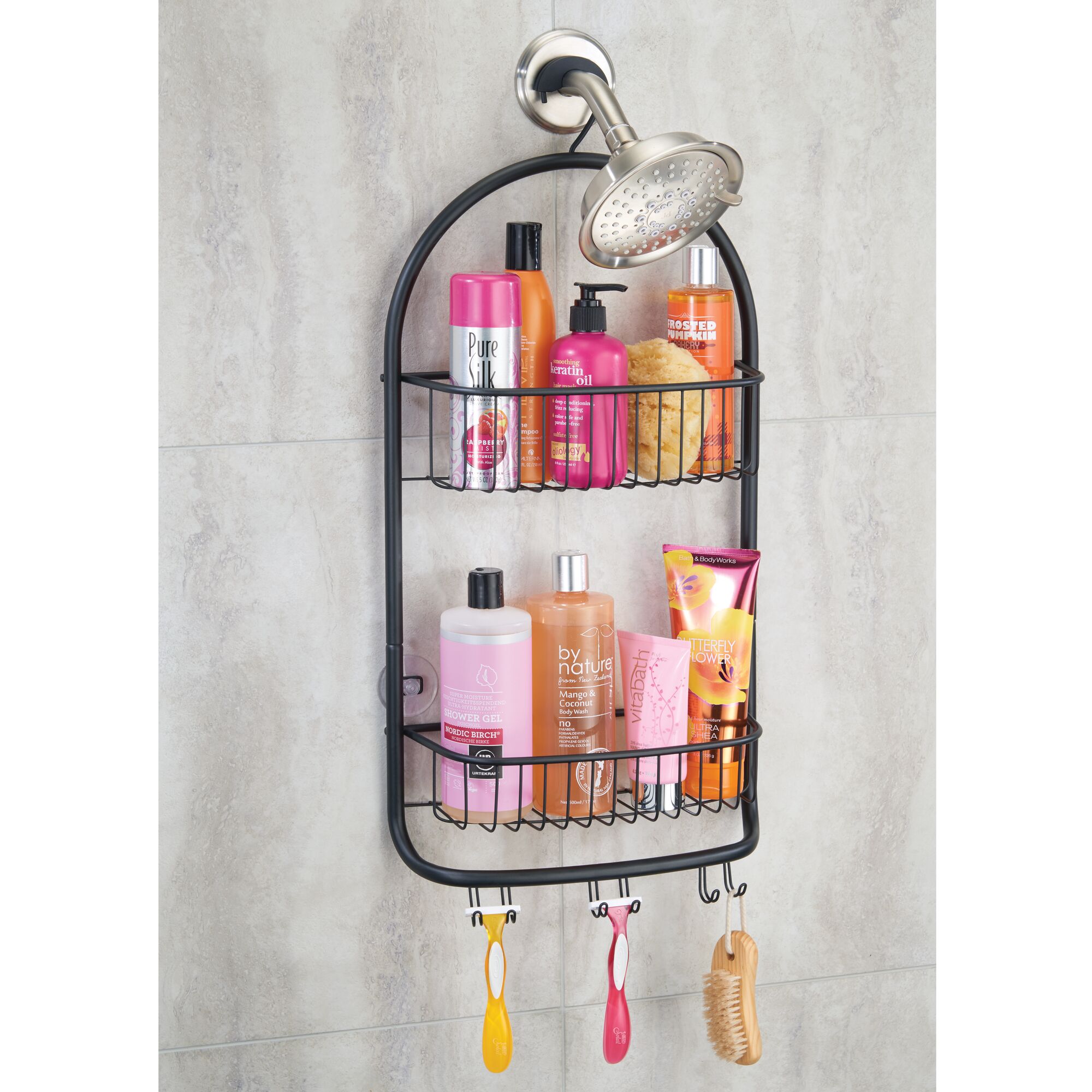 mDesign Bathroom Tub/Shower Caddy, Hanging Storage Organizer eBay