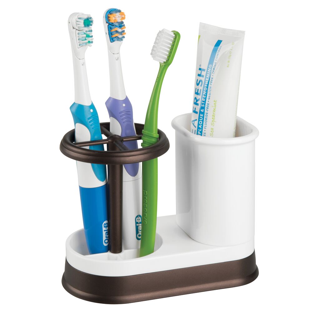 toothbrush and toothpaste organizer