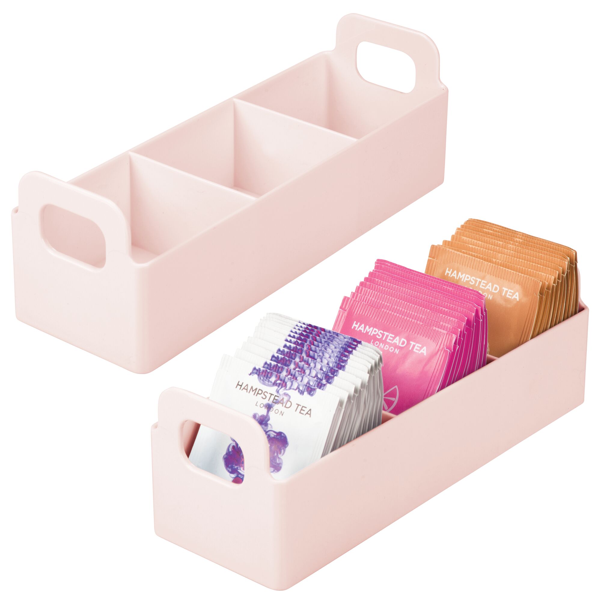 mDesign Plastic Kitchen Tea Bag Organizer Storage Caddy Holder eBay