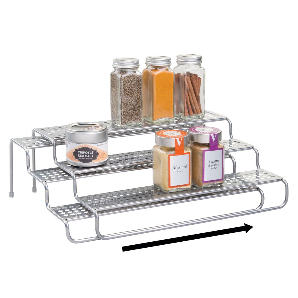 mDesign Adjustable, Expandable Kitchen Organizer Spice Rack, 2 Pack eBay