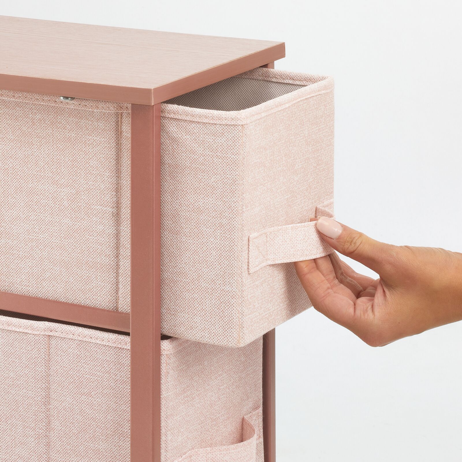 mDesign Narrow Dresser Storage Organizer Tower, 4 Drawers eBay