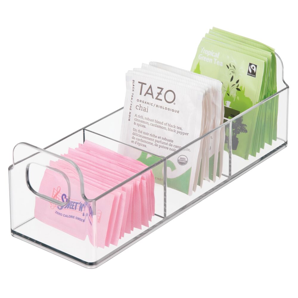 mDesign Plastic Kitchen Tea Bag Organizer Storage Caddy Holder eBay