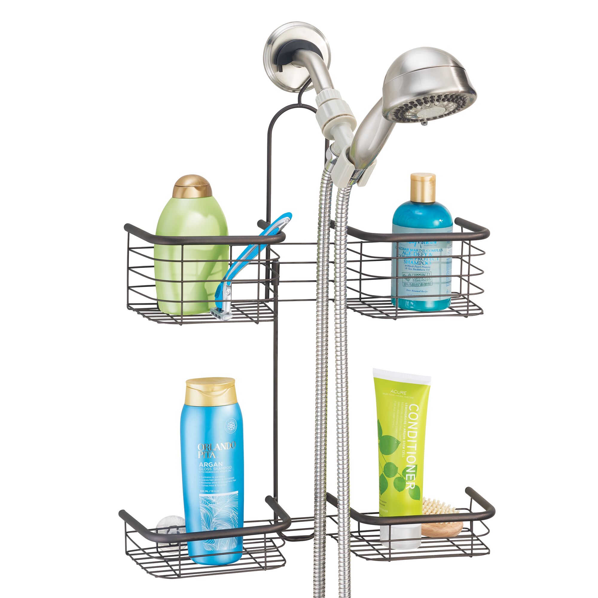 mDesign Metal Hanging Hose Shower Caddy eBay