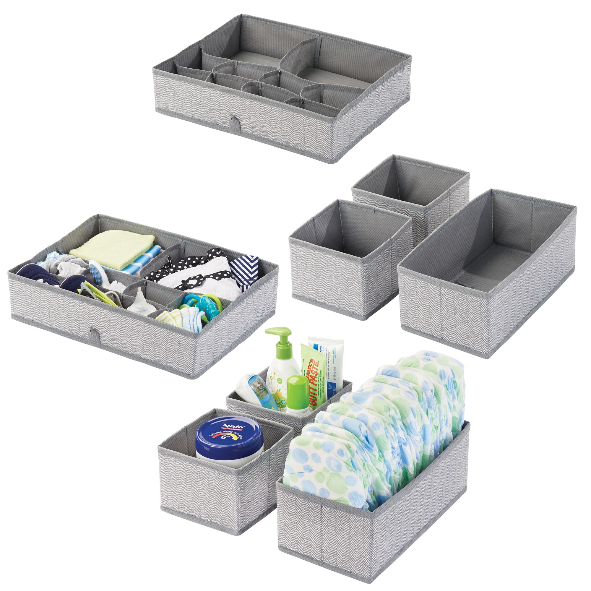 Mdesign Fabric Child Kids Drawer Organizer 2 Sizes Ebay