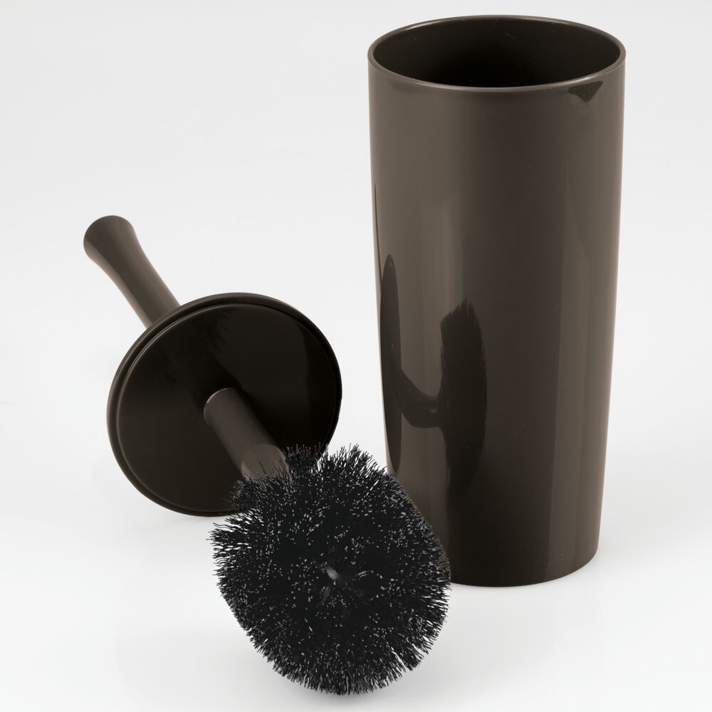 mDesign Slim Modern Compact Plastic Toilet Bowl Brush and Holder eBay