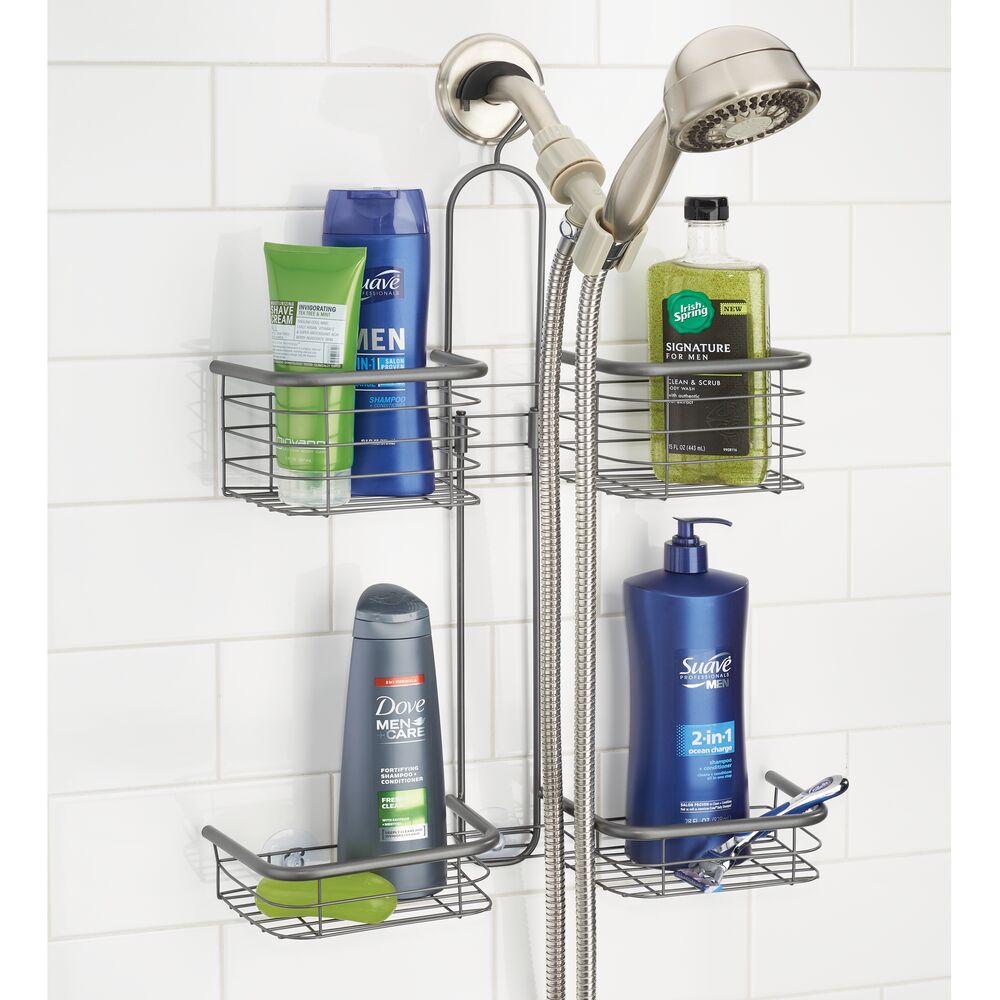 mDesign Metal Hanging Hose Shower Caddy eBay
