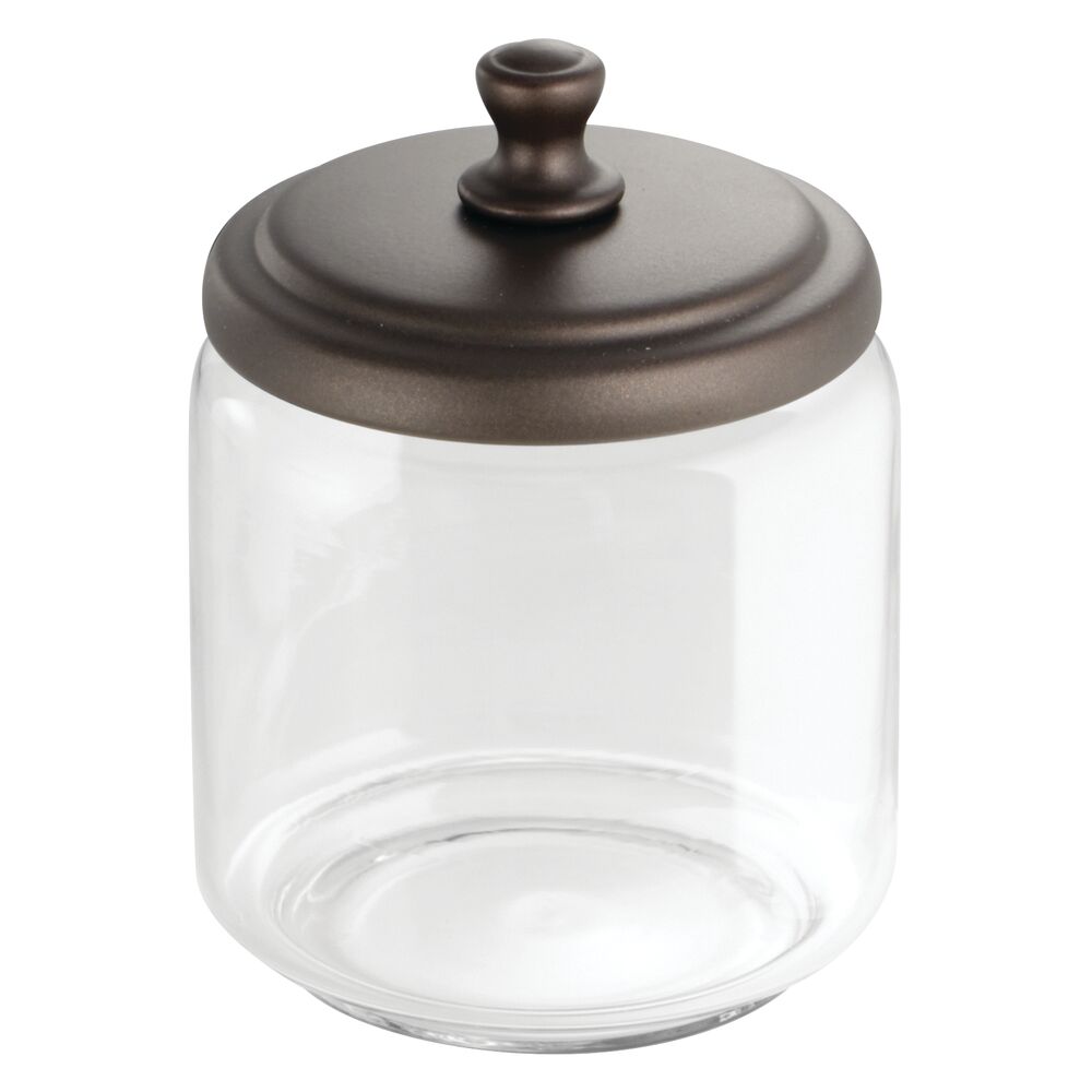 mDesign Glass Bathroom Vanity Storage Canister Jar, Set of 3 eBay
