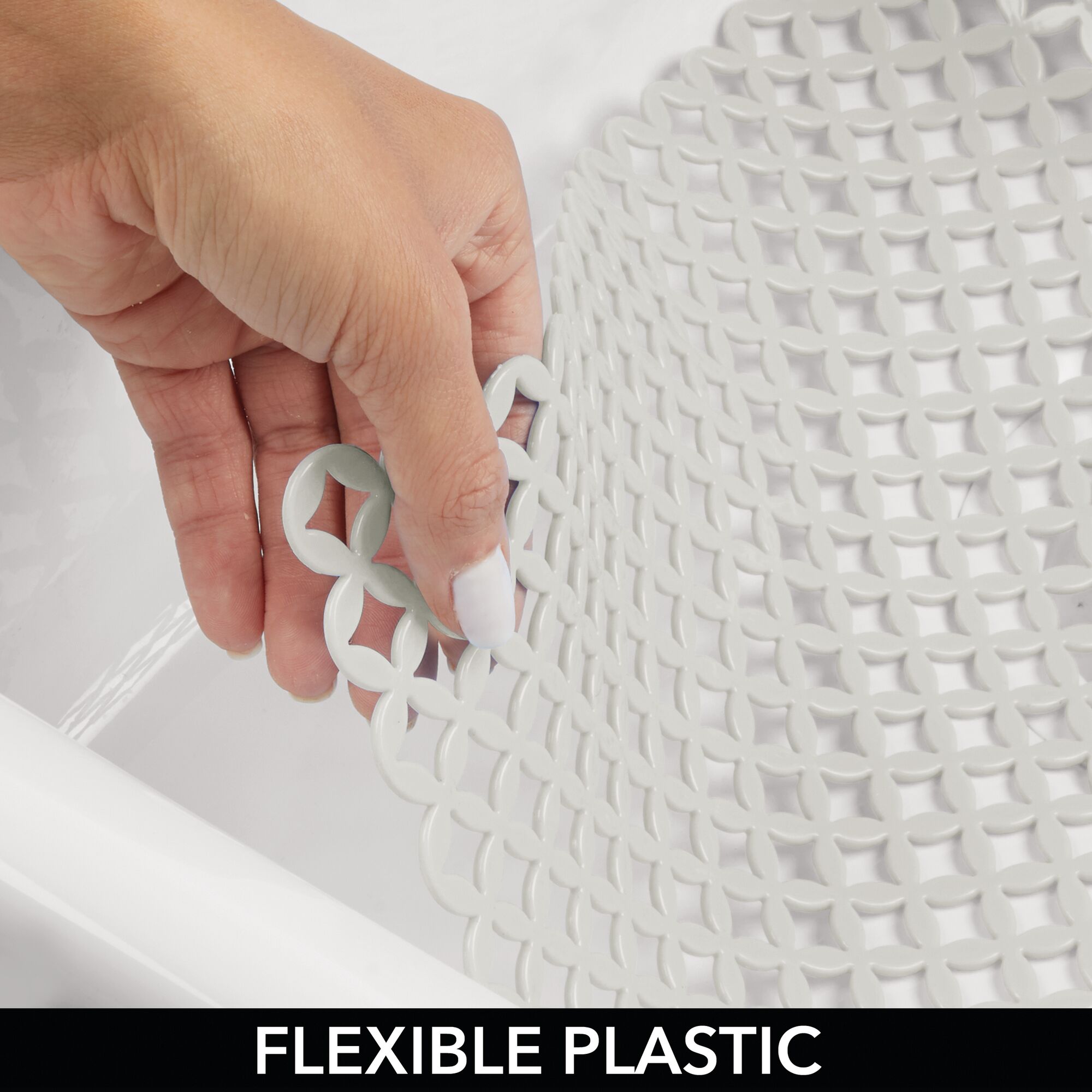 mDesign Plastic Kitchen Farmhouse Sink Protector Mat, XLarge eBay