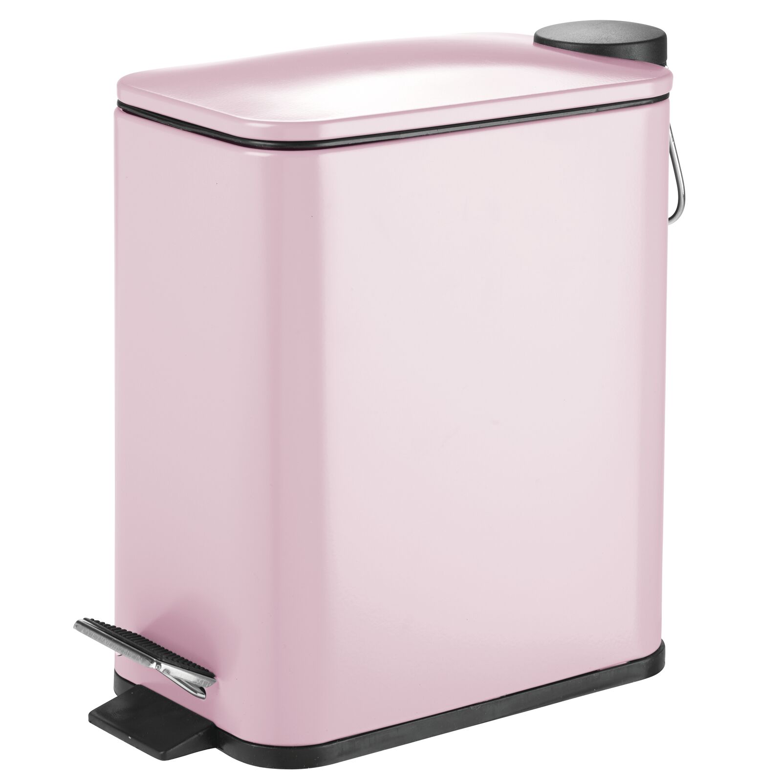 mDesign Small Step Trash Can Garbage Bin Removable Liner Bucket 5L