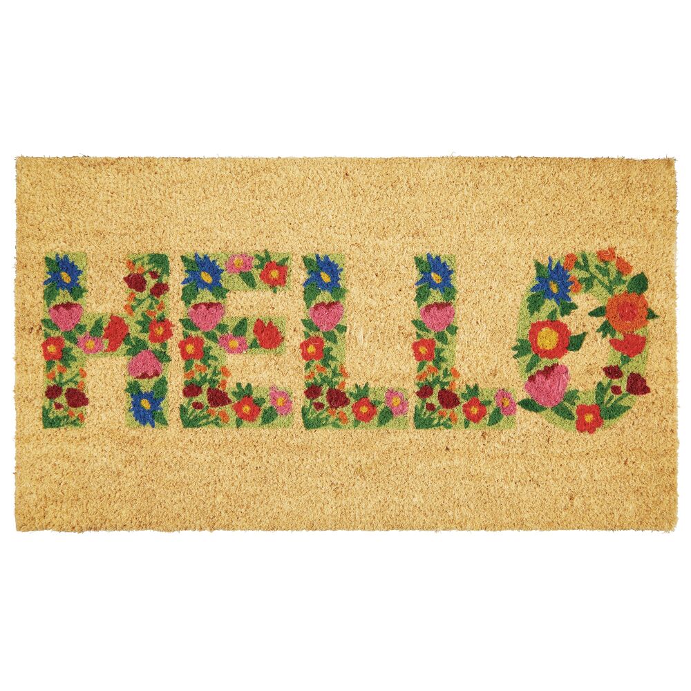 Doormats Home & Kitchen GrayBrown mDesign Rectangular Coir portugal – | Holiday decor, Windows, Entryway