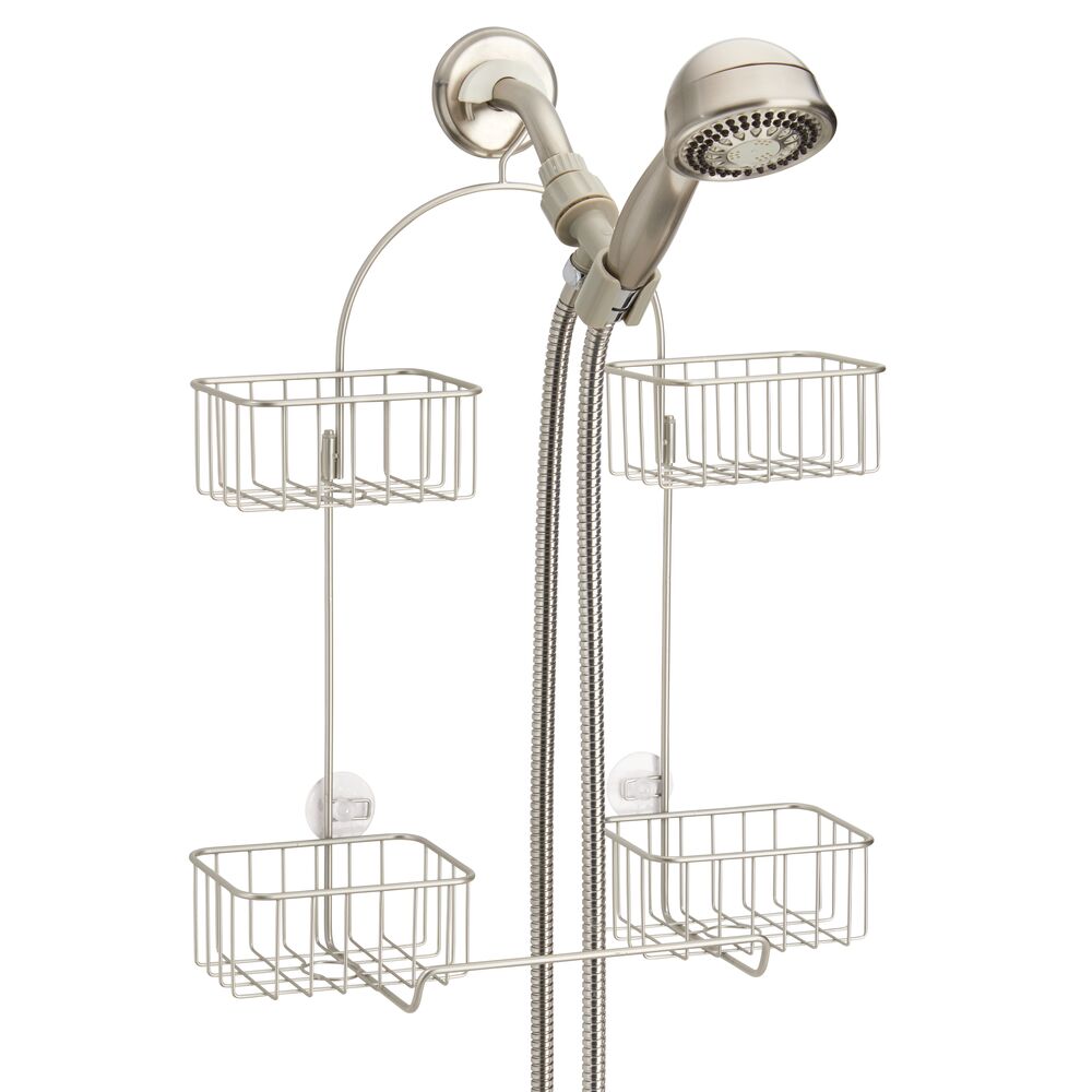 mDesign Shower Caddy for Hand Held Shower Head and Hose, 4 Baskets eBay