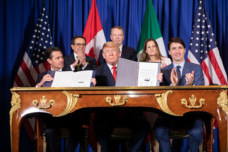 Singing ceremony for USMCA USMCA Signing
