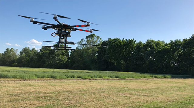 Dronesprayer flight