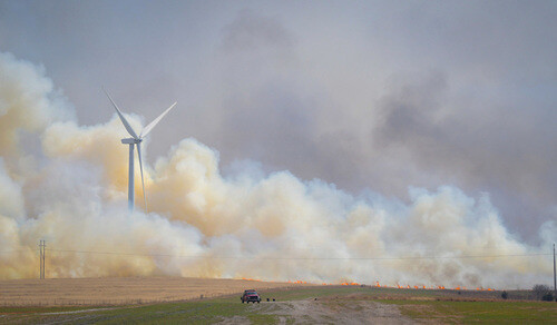 Wildfires race across northwest Oklahoma in April 2018 Oklahoma wildfire