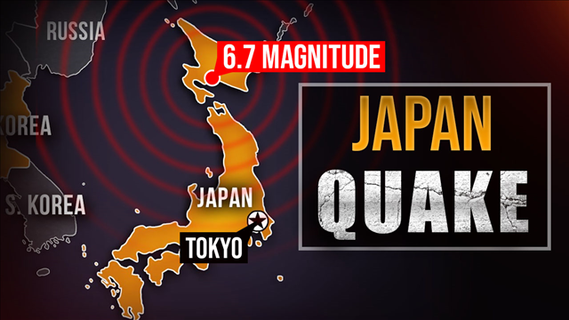 Map showing location of Japan earthquake on Sept 5, 2018 Japan Earthquake