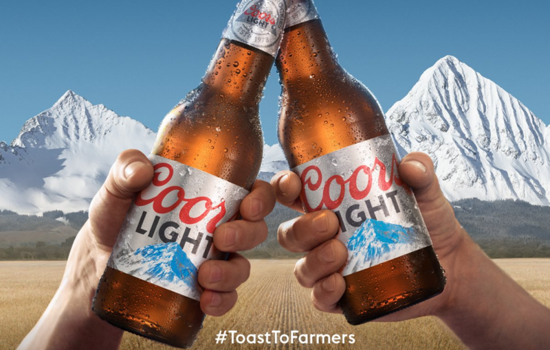 Coors Light Toast to Farmers