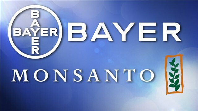 Bayer Monsanto logos Bayer Monsanto