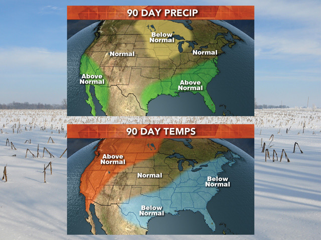 90 Day Precip and Temp Outlook - December 2018 90 Day Precip and Temp Outlook - December 2018