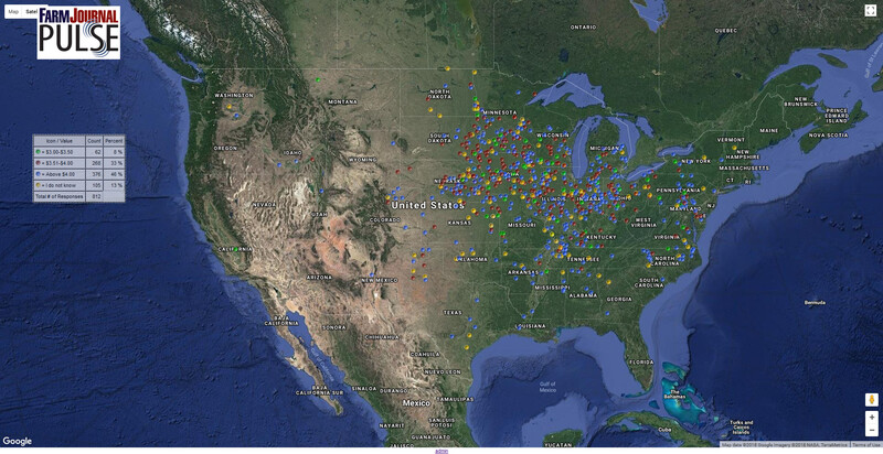 Pricing Corn Map